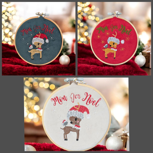 Boules de Noël Bébé – Mon 1er Noël – Décoration personnalisée brodée