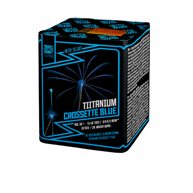 FEU026-Titanium Crossette Blue