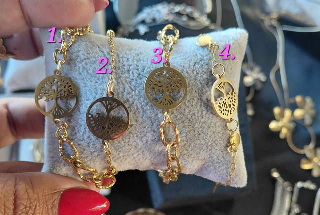 Bracelet Doré Arbre de vie