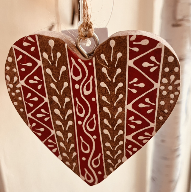Christmas Decorations - Natural Heart