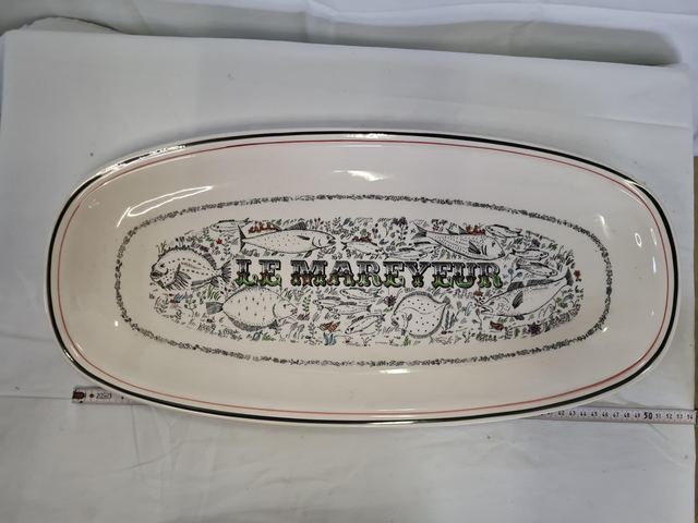 Grand plat a poisson GIEN