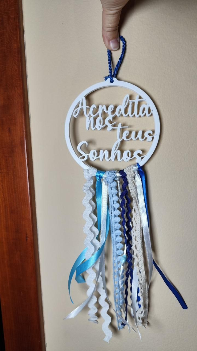 Caça sonhos 3D branco 