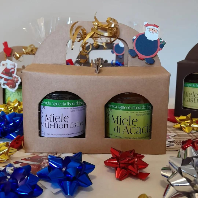 2 Vasi Miele Da 250g Confezione Regalo