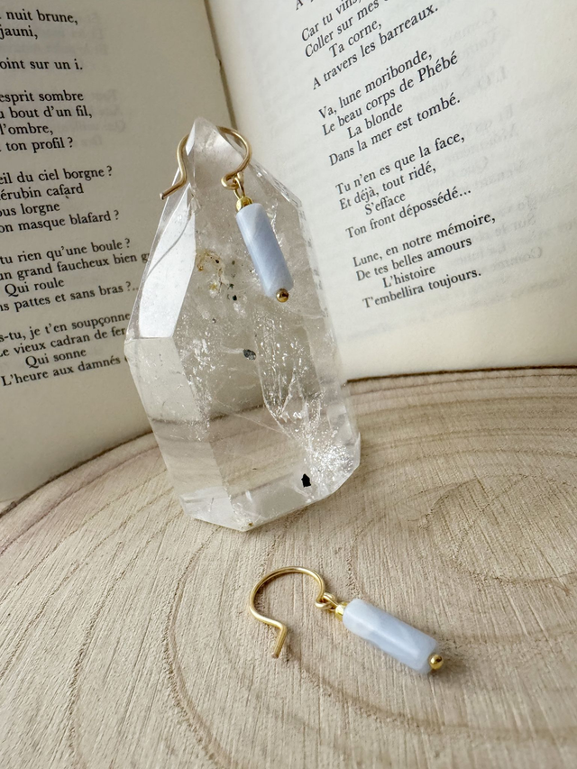 Boucles d'oreilles Légende d'Aigue-Marine