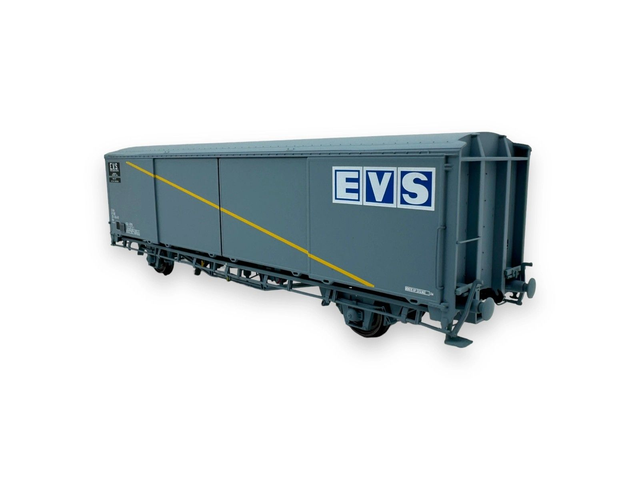 Wagon couvert EVS Hs gris parois planes LS Models 30672 HO