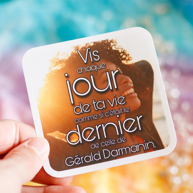 Namaste Grands Morts × Vénus en Filet ❧ Sticker Vis chaque jour de ta vie