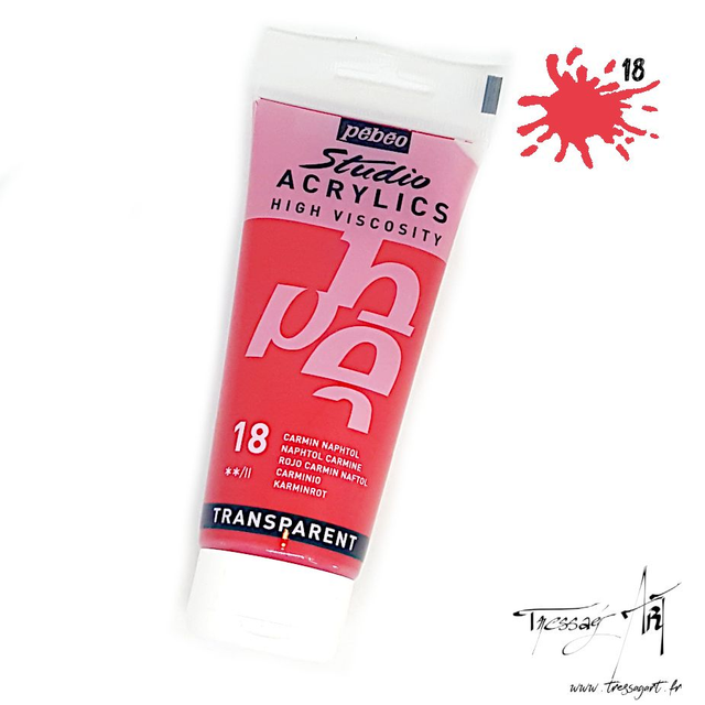 PEBEO - ACRYLIQUE 100ML - CARMIN NAPHTOL - PB016018