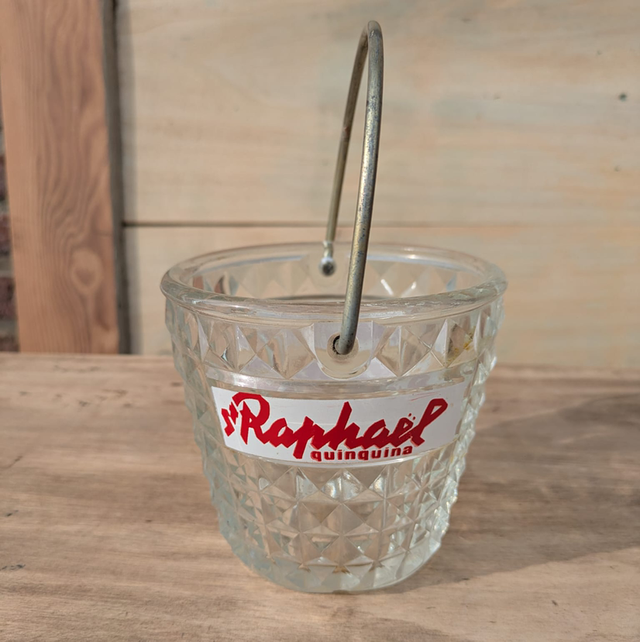 Seau à glaçons publicitaire en verre