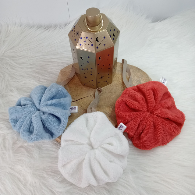 Lot de 3 Fleurs de douche lavables, réutilisables
