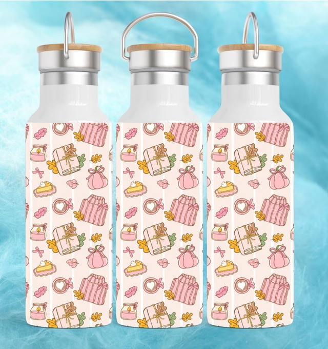 GOURDE BAMBOU BOOK LOVER AUTOMNE