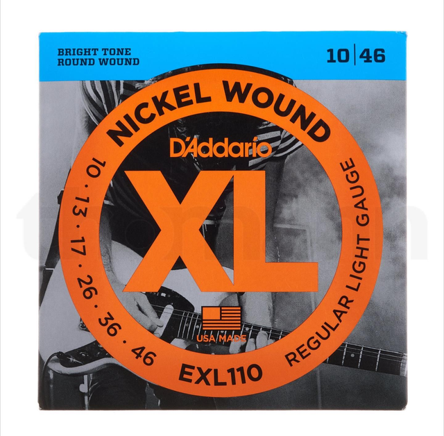 D'addario XL electric guitar strings 