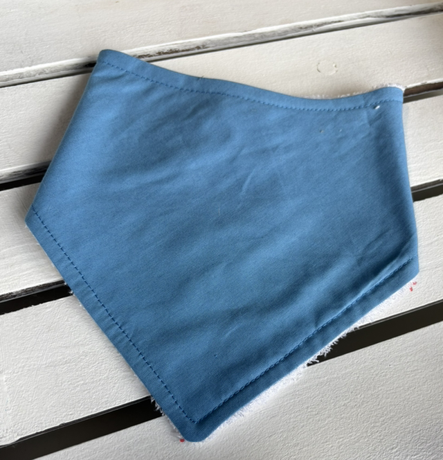 Bright Blue Bamboo Dribble Bib 