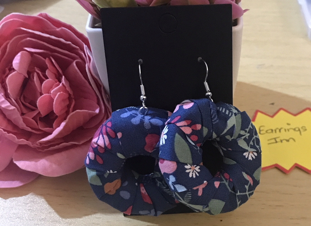 Mixed Dangling Fabric Earrings-MFE13