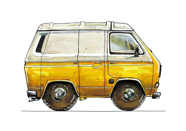 Impression - Volkswagen Transporter T3 Jaune