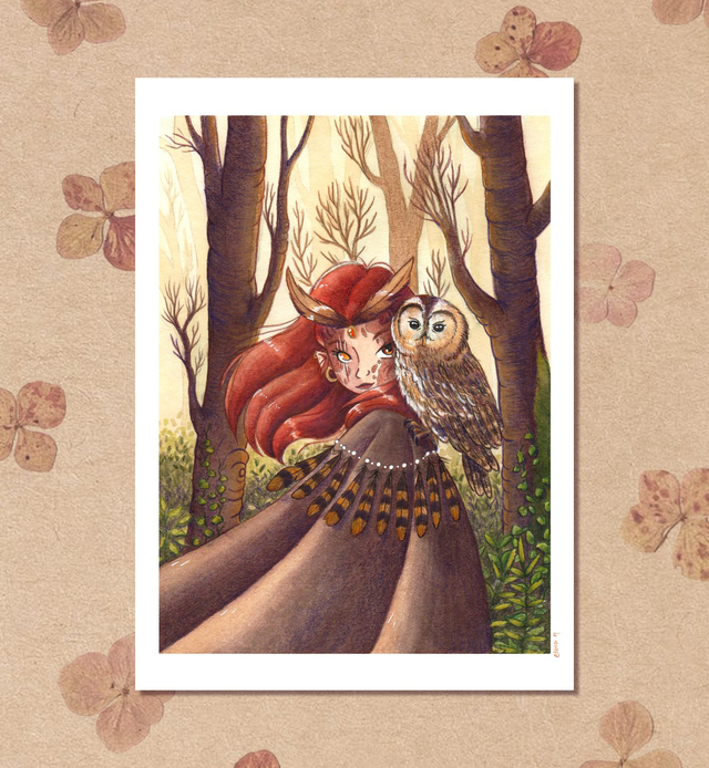 La Passeuse d'Âmes 🦉 Tirages d'art A5