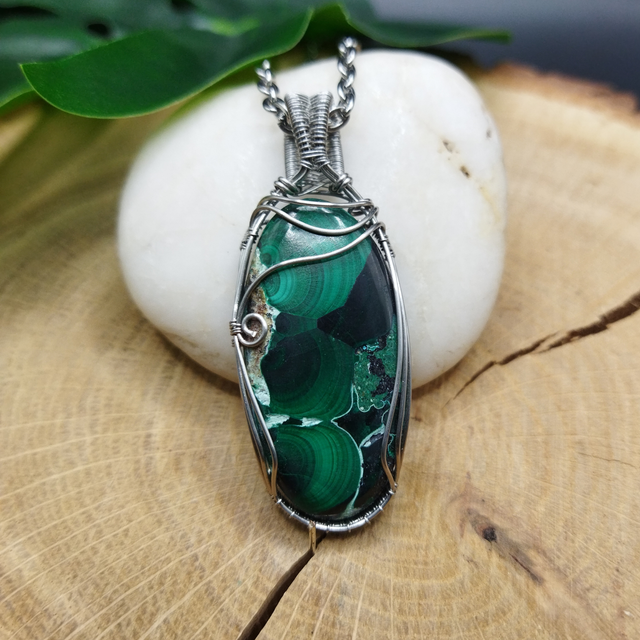 Pendentif Malachite