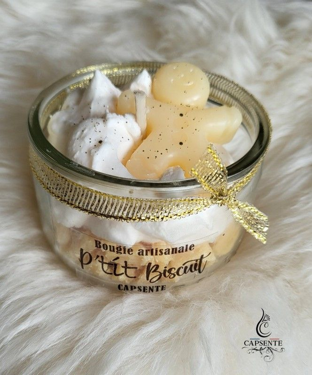Bougie Artisanale ''P'tit Biscuit '' Petit Format
