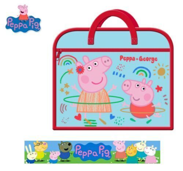 Peppa Pig Zipped Book Bag 