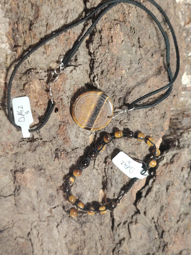 Ensemble homme oeil de tigre D142