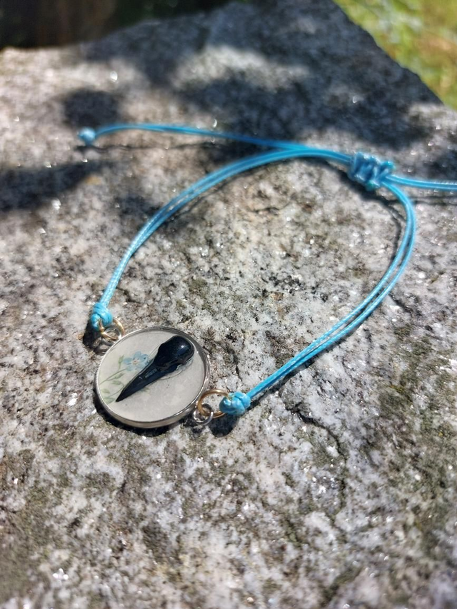 Bracelet corbeau bleu