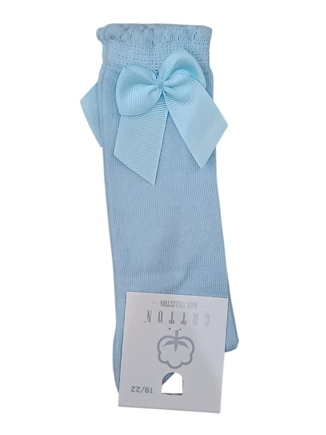 Chaussettes haute bleu ciel