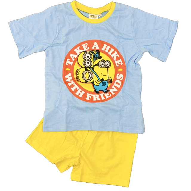Boys Minions Shorts Pyjama Set 4-10 Years
