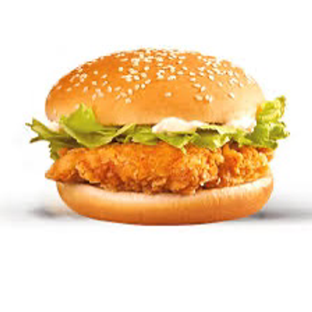 (%100)Chicken fillet burger 