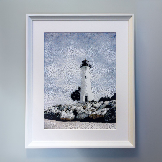 Crisp Point Lighthouse A3 Poster Reproduction (unframed)