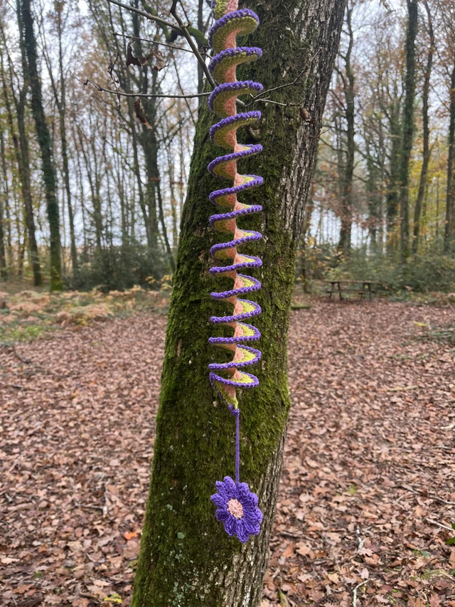 Spirale à vent fleur de printemps