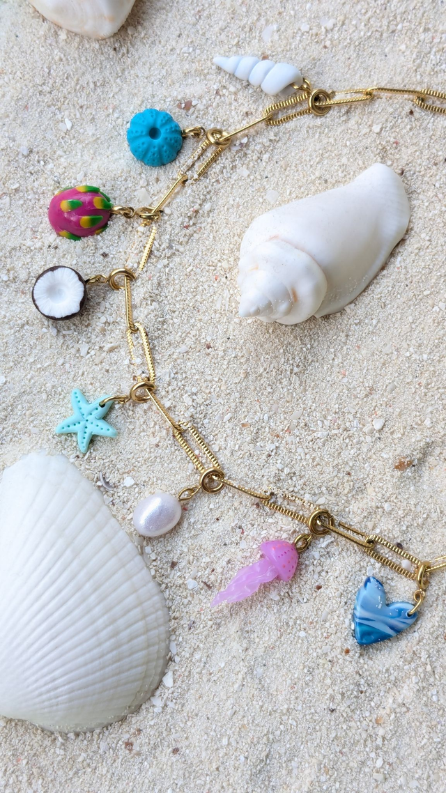Collier Île tropicale - charms interchangeables