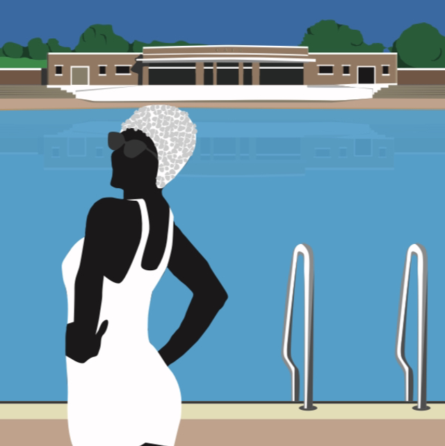 Parliament Hill Lido Fine Art Print - Open edition hand signed print