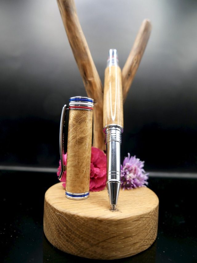 Stylo France Roller loupe d'Acacia