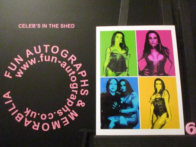 Tina Love Authentic Autographed 6x4.5 Pop Art Limited Edition (6)