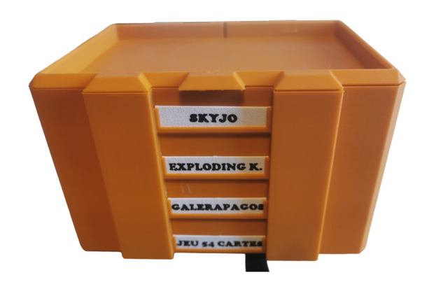 Etiquettes de personnalisation de boite de rangement compact - Plaque de 8