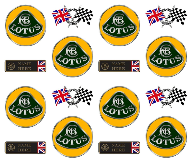 Lotus Personalised Car Gift Wrapping Paper