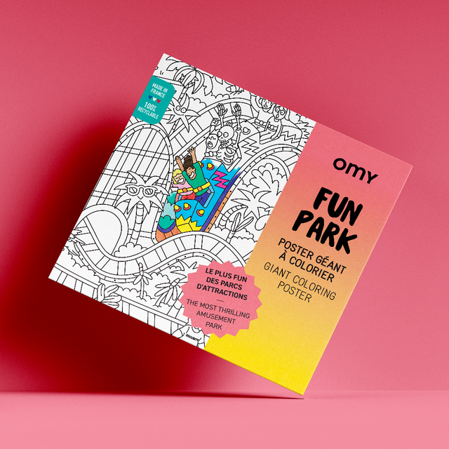 Giant Coloring Poster - FUN PARK 100x70 | OMY