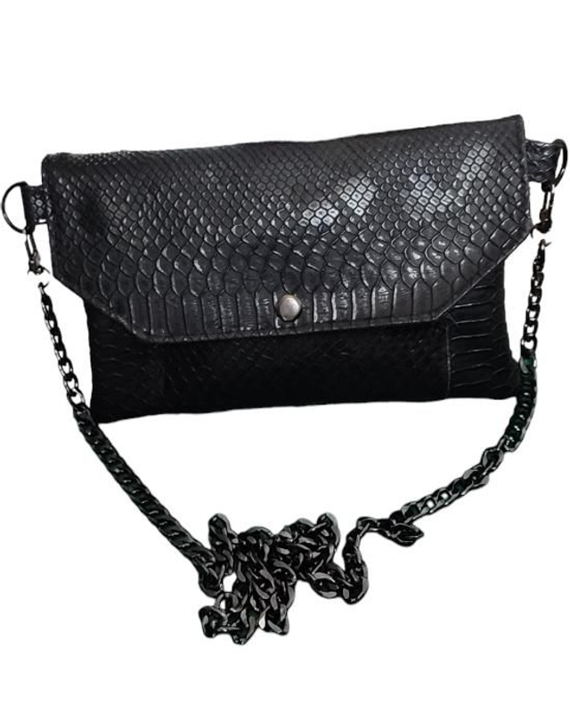 Sac Lilas similicuir croco