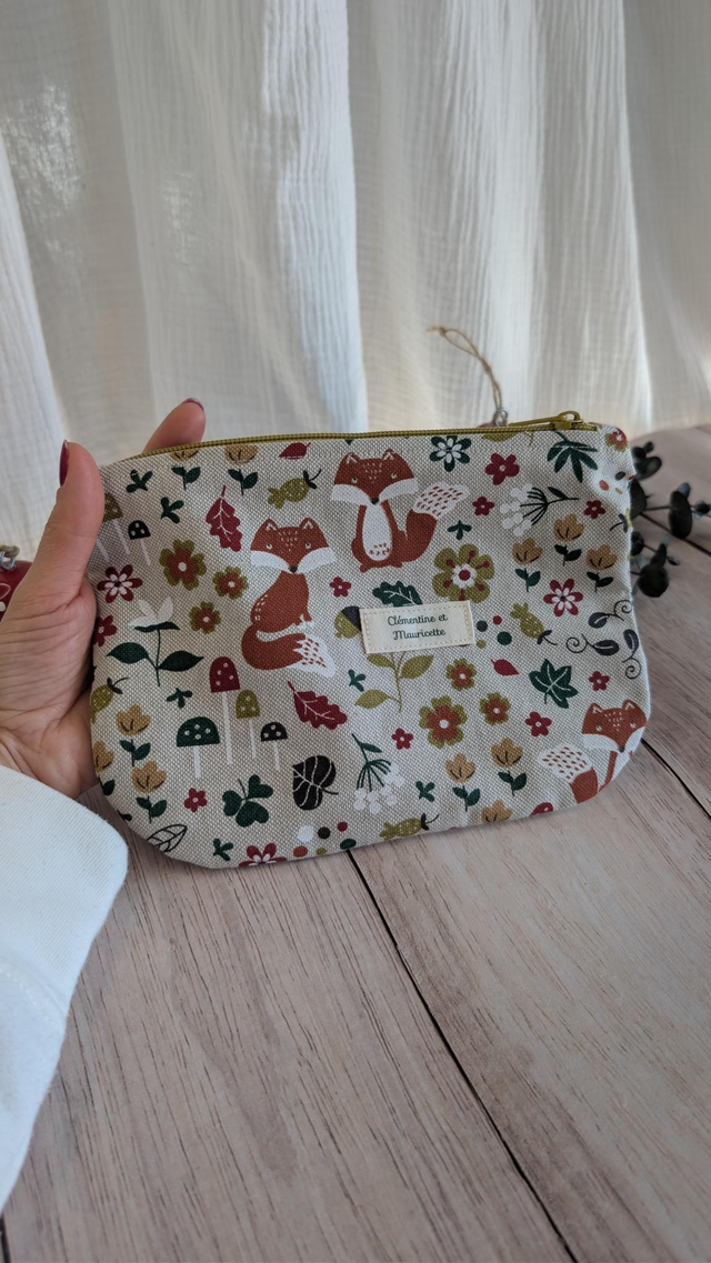 Trousse pochette renard
