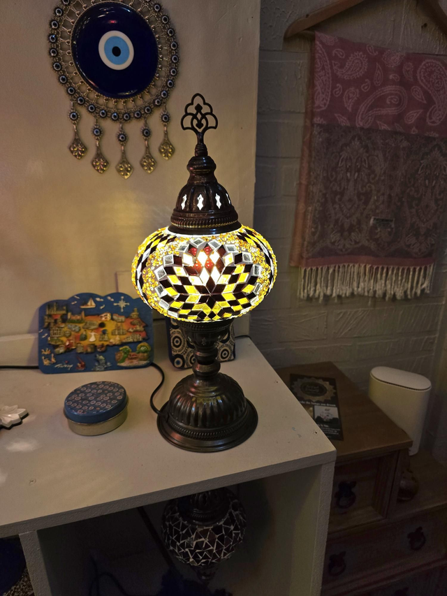 Large Mosaic Table Lamp 