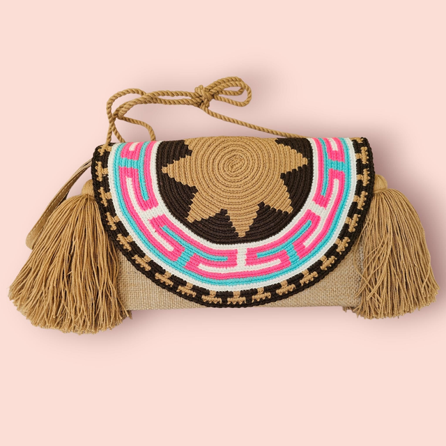 Tracolla Juta e uncinetto