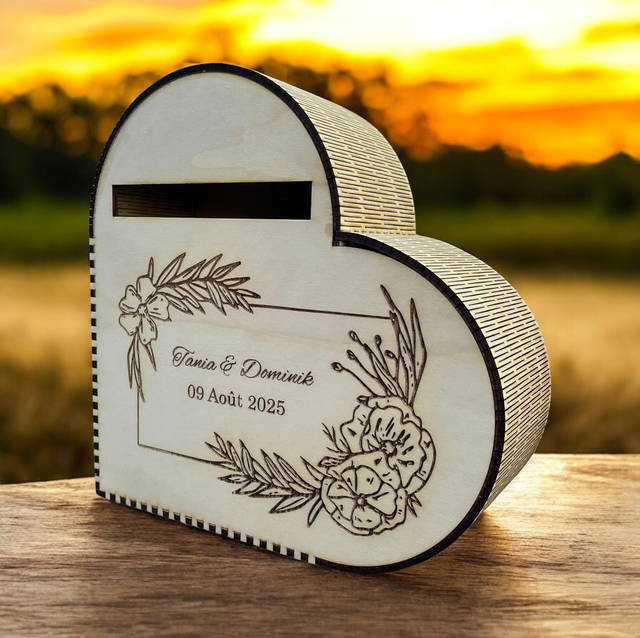 Urne en forme de cœur