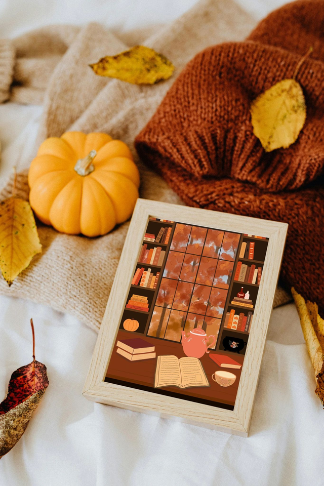 Intérieur cosy - Bibliothèque Carte