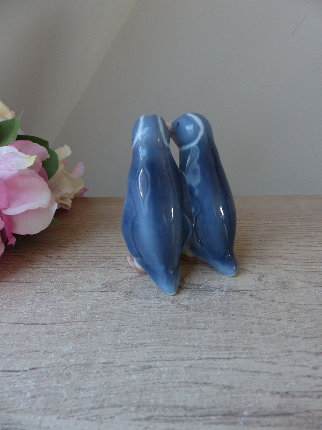 vintage Anna Trap - Figurine d’oiseau pingouin pour Royal Copenhagen Signé, cadeau couple mariage, union, fête, anniversaire de mariage