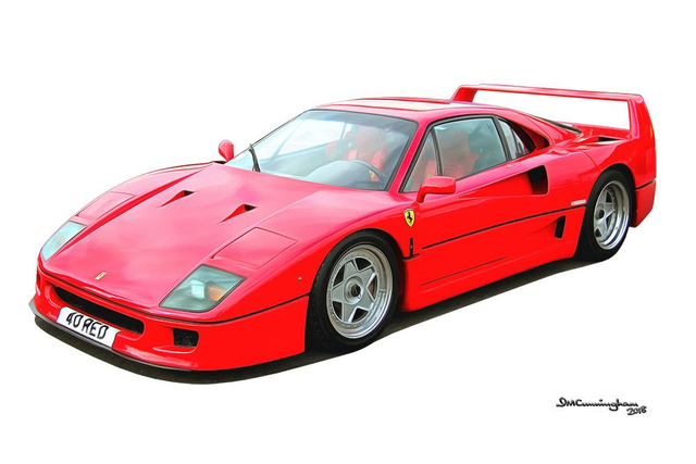 C180108 Ferrari F40 #40RED 1989