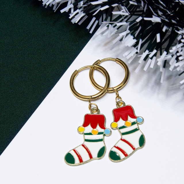 Božične nogavičke (bela)