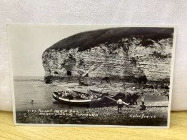 Ready For A Sail, North Landing, Flamboro, Yorkshire,  Arjay Postcard. Our Ref No. R252 £2.50