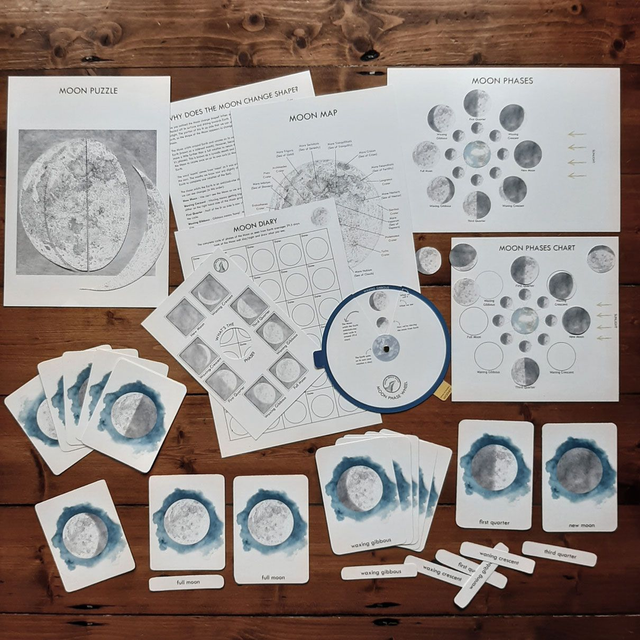 Printable Moon Nature Study Bundle (Digital File)