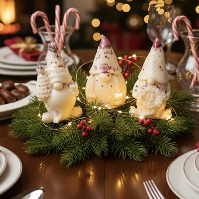 Lot de 3 gnomes de Noël