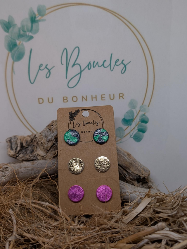 Lot de 3 paires de puces pu057