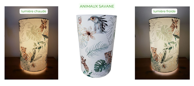 Lampe d&#039;ambiance en tissu - Taille L - Divers motifs